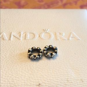 Authentic Pandora Silver Spacers